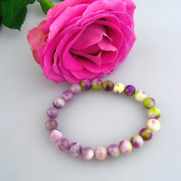 jarná levandula náramok jadeit image