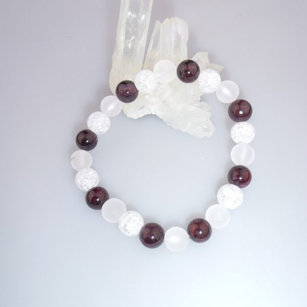 granátový a krištálový náramok image