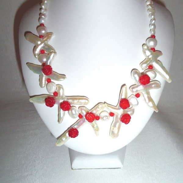 perly koral luxusný náhrdelník image