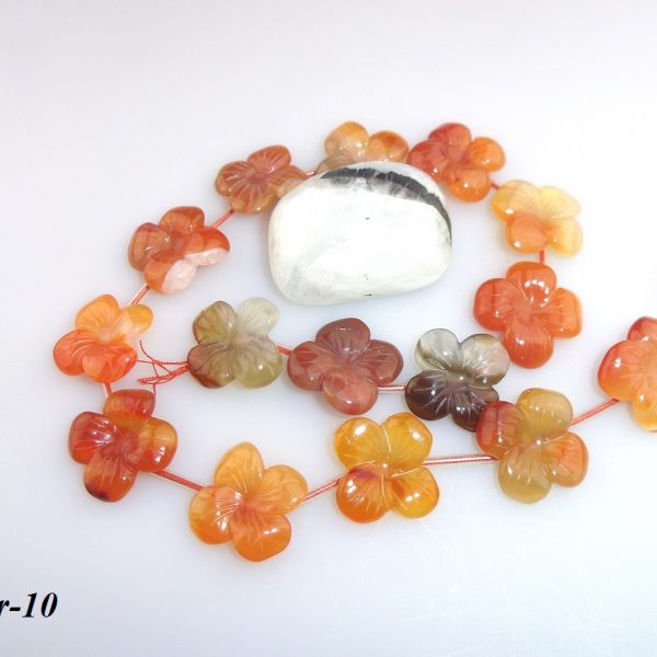 kvietky karneol - korálky karneol image