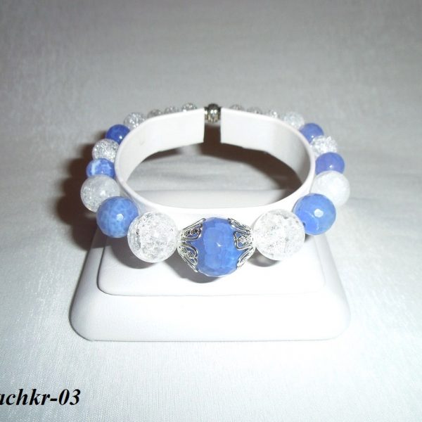 achát a kryštál náramok image