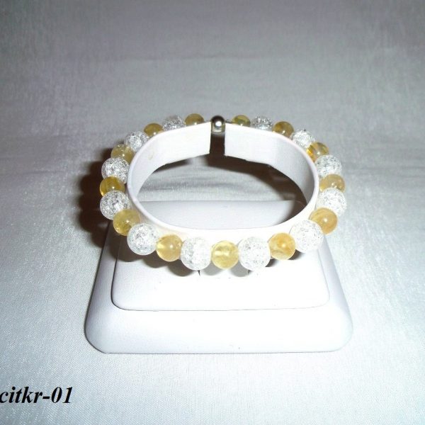 citrín a kryštál náramok image