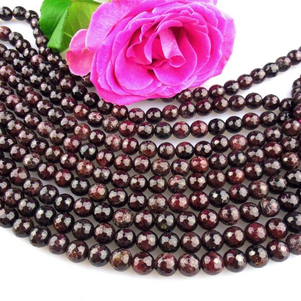 granát korálky fazetované 8mm image