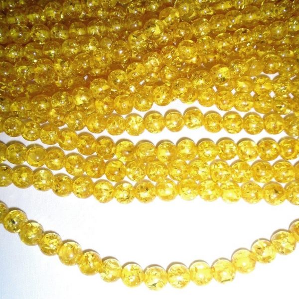 korálky jantárové svetlý dizajnový jantár image