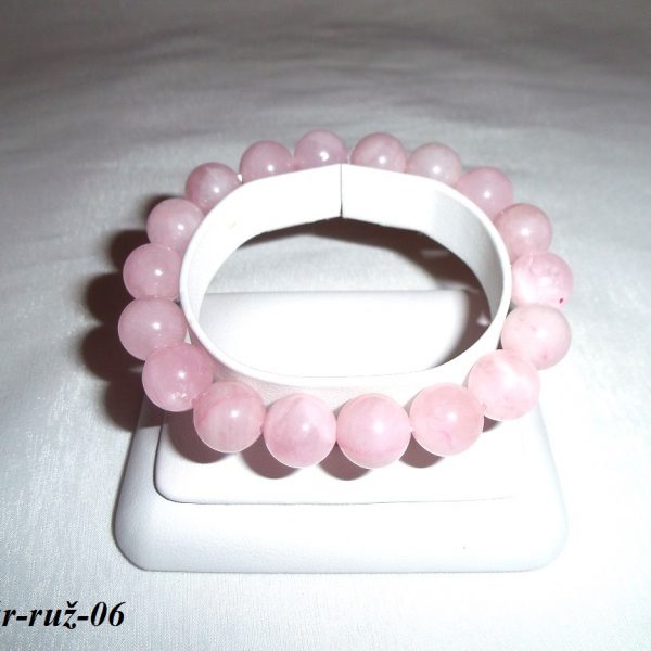 ruženínový náramok lásky z polodrahokamov image