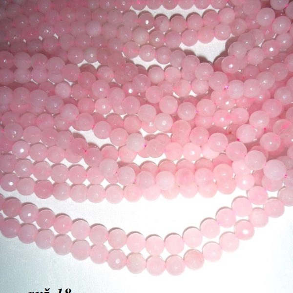 facetovaný ruženín korálik 8mm image