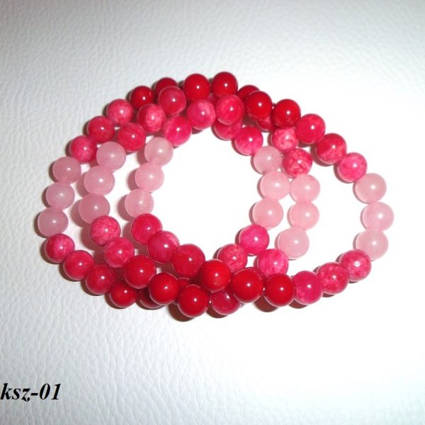 keď slnko zapadá náramok z koralu jadeitu a ruženínu image