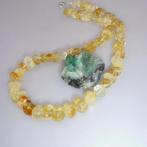 citrín náhrdelník - slnečné lúče image