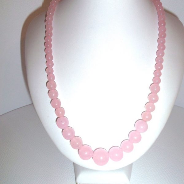 náhrdelník ruženínový jadeit AKCIA image