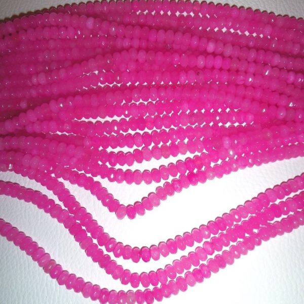 jadeit ružový facetovaný korálky 4x6mm image