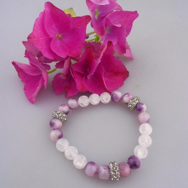 Provensálsko-náramok jadeit krištál image