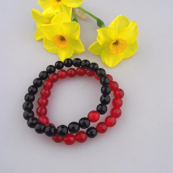 partnerské náramky achát ónyx image