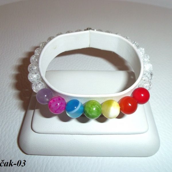 čakrový náramok z polodrahokamov image
