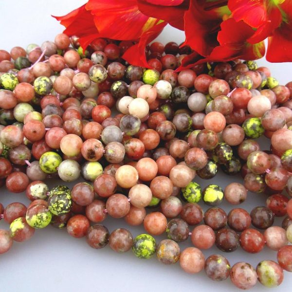 jaspis ružovo-žltý korálky 8mm image