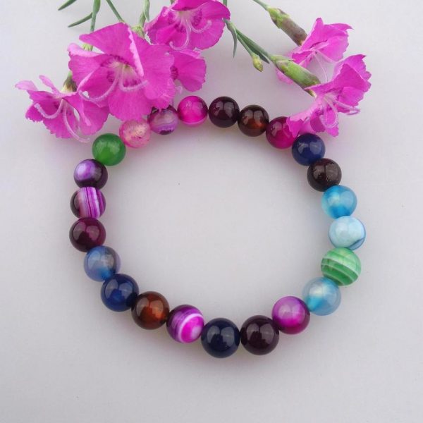 achátový náramok tónovaný image