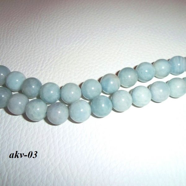 akvamarínové korálky 10mm image