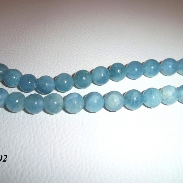 akvamarín 10 mm korálky image