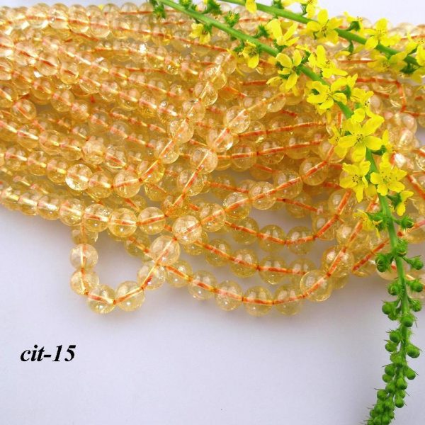 citrín korálky 8mm image
