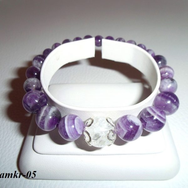 ametyst horský kryštál náramok image
