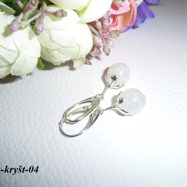 kryštál ľadový náušnice image