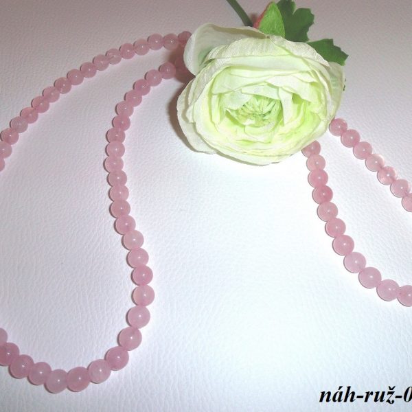 ruženínový náhrdelník dlhý image