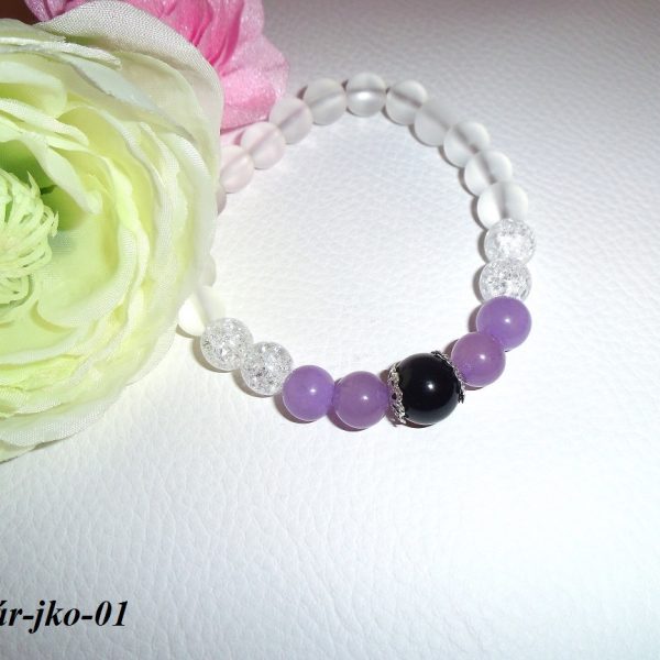 jadeit kryštál ónyx náramok image