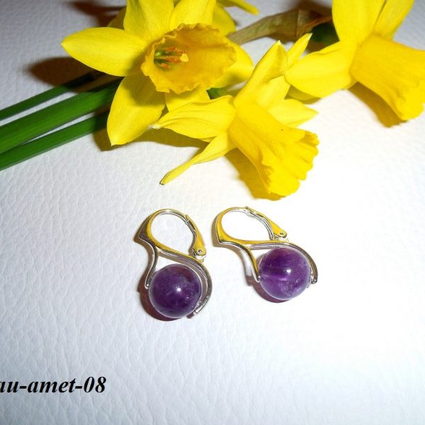 ametystové náušnice image