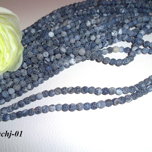 achát jeans 6mm korálky image