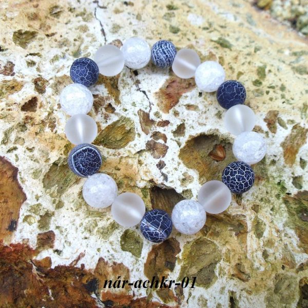 achát kryštál náramok image