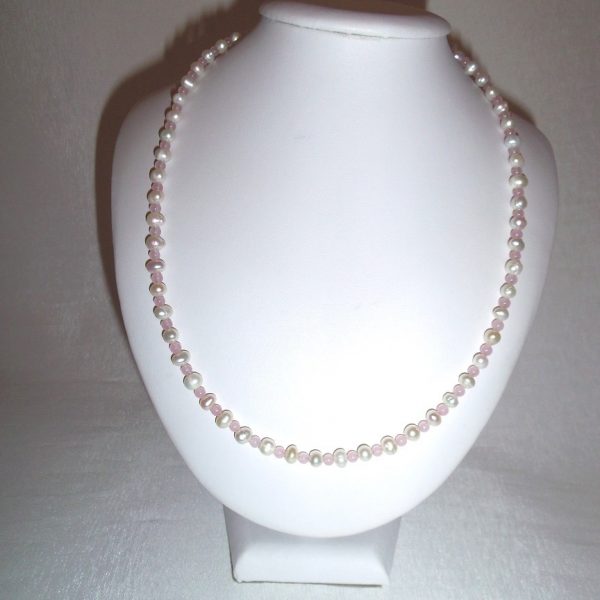 perla riečna, ruženín - náhrdelník image