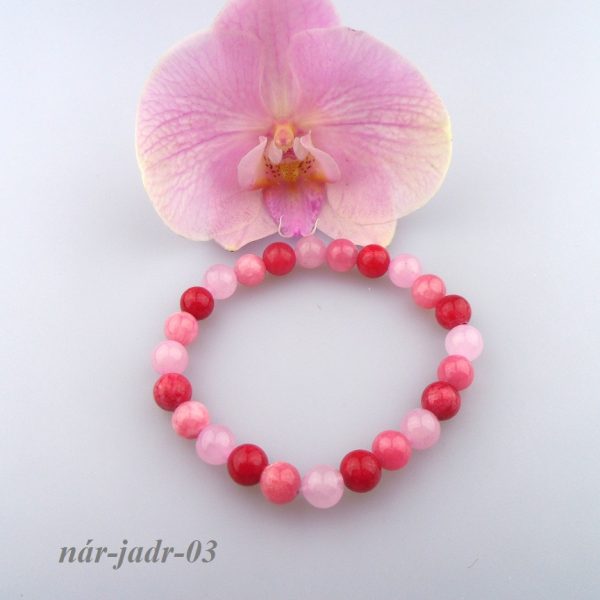 ruženín jadeit náramok image