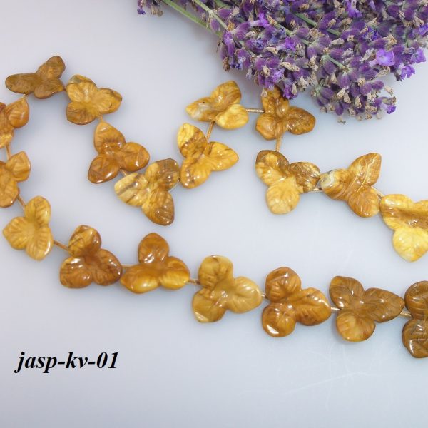 jaspis korálky kvietky image