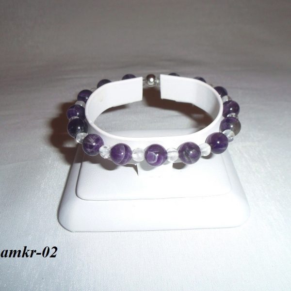 náramok z ametystu a kryštálu image