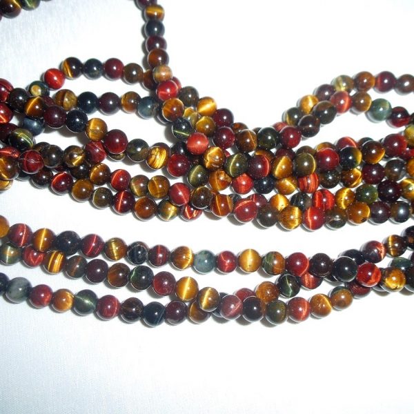 tigrie, sokolie, býčie oko korálky 6mm image