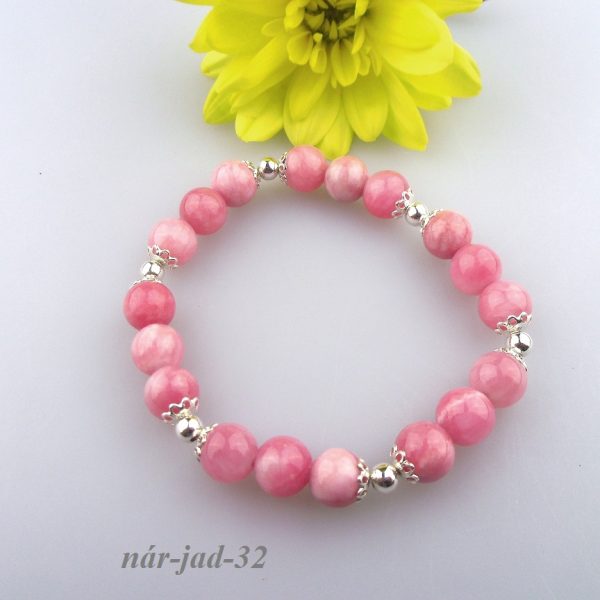 jadeit striebro náramok image