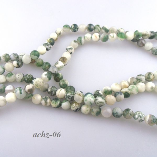 bledozelenkavý achát 8mm korálky image