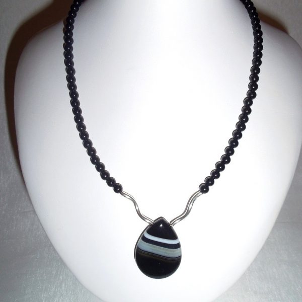 náhrdelník ónyx, slza image