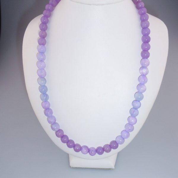 jadeitový náhrdelník dúhová levandula image