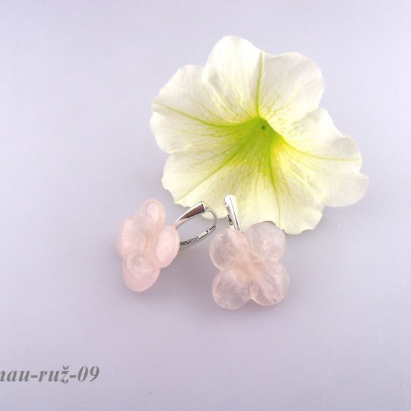 ruženín náušnice kvietky image