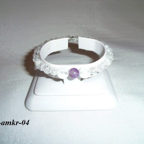 náramok z ametystu a kryštálu image