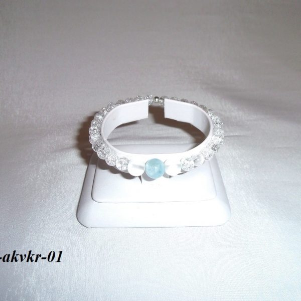 akvamarín kryštál náramok image