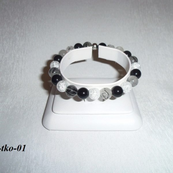 turmalín kryštál ónyx náramok image