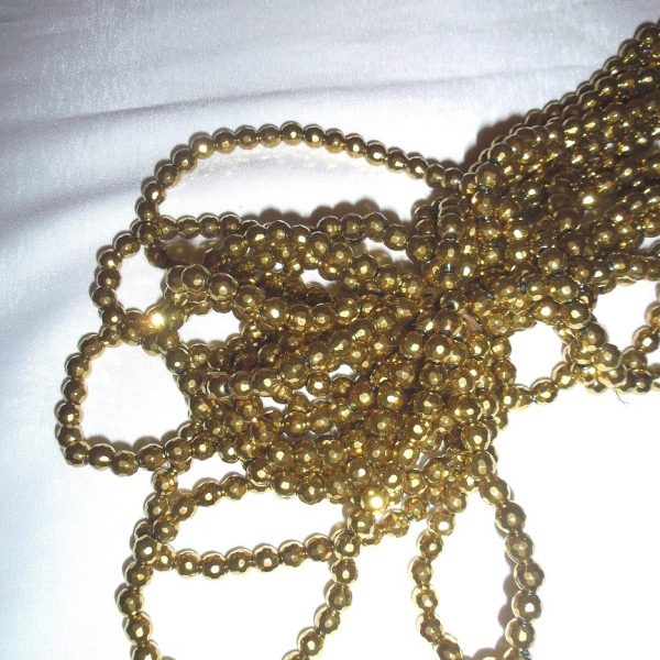 hematit korálky zlaté image