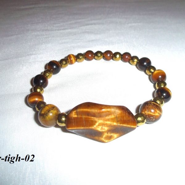 tigrie oko hematit náramok image