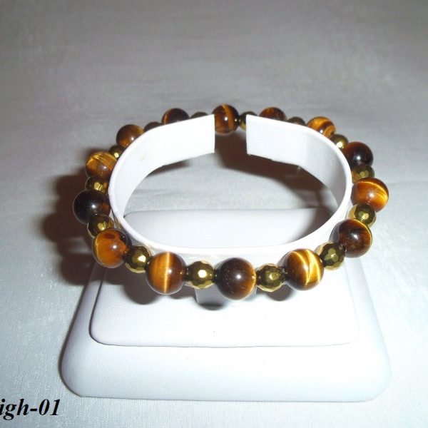 tigrie oko hematit náramok image