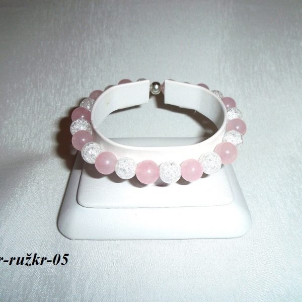 ruženín kryštál náramok guličkový image