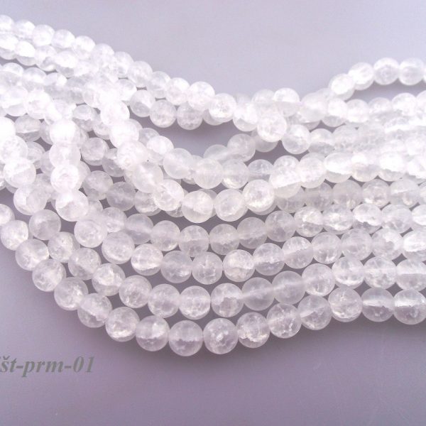 krištál praskaný/matný korálky 8mm image