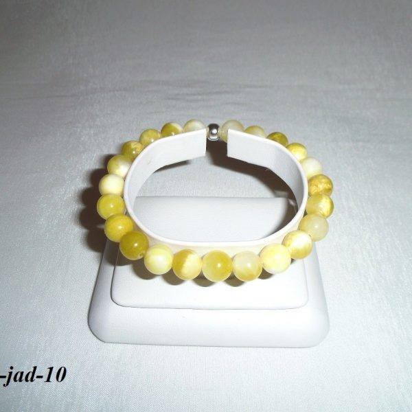 slnečný náramok z polodrahokamov - jadeit image