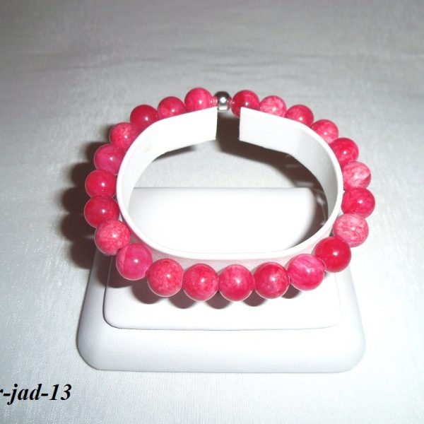 malinový sen náramok z polodrahokamov - jadeit image