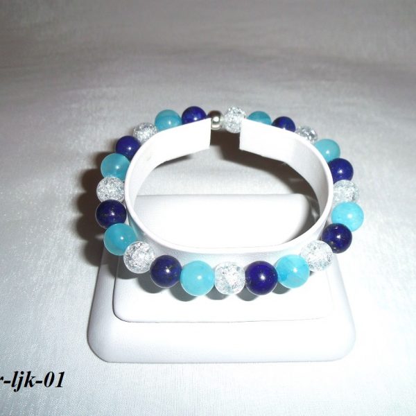 lapis, kryštál, jadeit náramok námornícky image